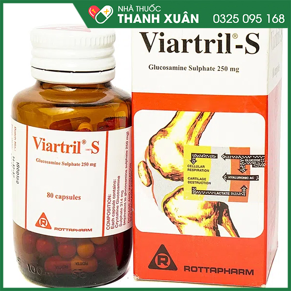 Viartril-S giảm triệu chứng thoái hóa khớp